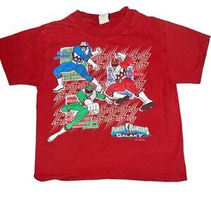 Power Rangers Savana Vintage 1998 Lost Galaxy red single stitch t- Shirt  boy 7
